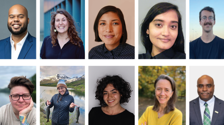 Headshots of Ten Racially Just Research Initiative Grant Recipients