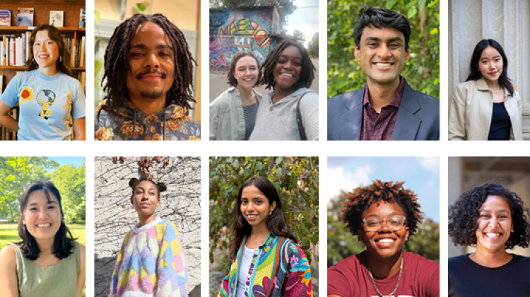 Headshots of Ten Racially Just Research Initiative Grant Recipients